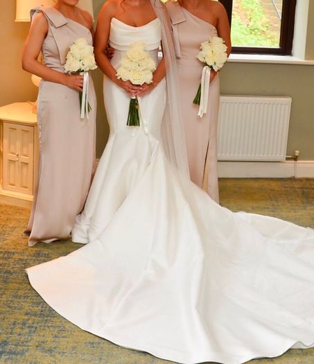 Luxury Mikado Fabric Mermaid Style Wedding Dress
