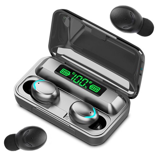 New Bluetooth 5.0 Wireless Headphones TWS F9+ Earphones Music Power Bank #1429
