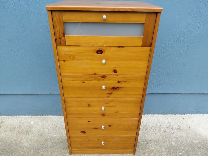 2 sets of oak drawers