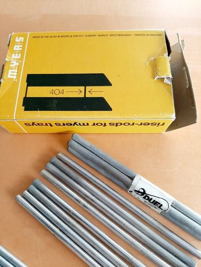 Riser-rods for Myers letter trays