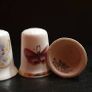 Collection of Bone China Thimbles Insect Themed Image 4