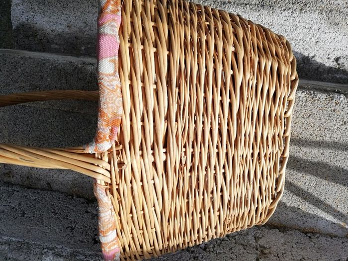 Willow Wicker Shopping Basket Oval Shopper Cotton lining