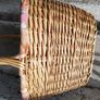 Willow Wicker Shopping Basket Oval Shopper Cotton lining Image 4