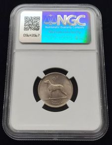 Ireland 1962 | Irish 6p | 6 Pence | Wolfhound | KM.13a | MS 64