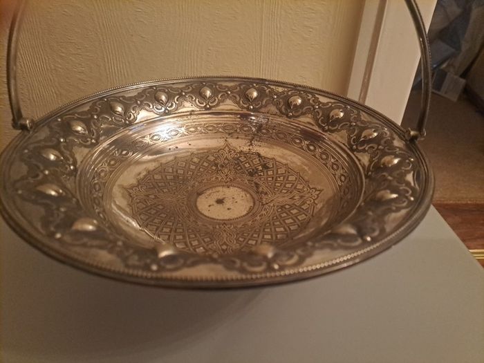 Beautiful Silver dish with handle