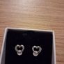 silver  heart earrings brand new with tags Image 2