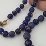 Antique Venetian African Style Floral & African Blue Glass Beads Necklace Image 9