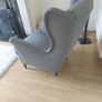 ikea strandmon chair and footstool Image 4