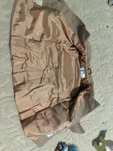 Vintage Rob Roy toddler wool coat, camel, 12-18 months, made in Britain