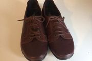 Padders Ladies Leather  Wine Lace up Comfort Shoes size 6 Can Post
