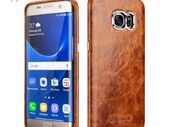 S7 Edge Vintage Oil Wax Leather Back Cover