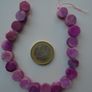 Pink Druzy agate beads,Gemstone beads,jewellery making supplies Image 7