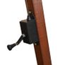 Hanging Parasol with Pole Black 3.5x2.9 m Solid Fir Wood Image 6