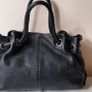 Genuine FURLA black leather bag Image 3