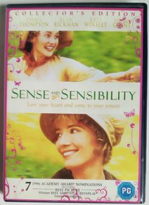 Sense And Sensibility [1995] Emma Thompson, Kate Winslet, Alan Rickman & Hugh Grant [1xDVD Movie]