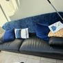 black leater sofa Image 2