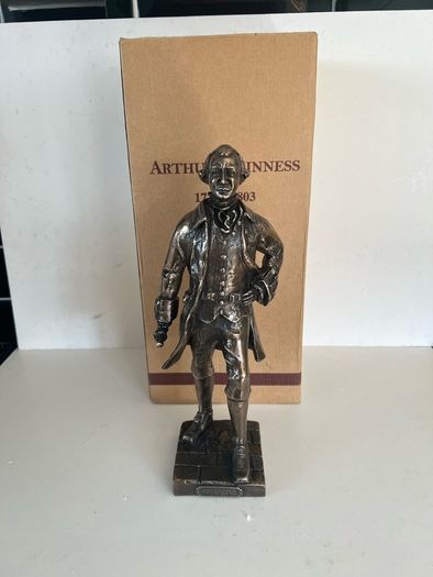 Arthur Guinness boxed bronze statue, by artist Jarleth Daly
