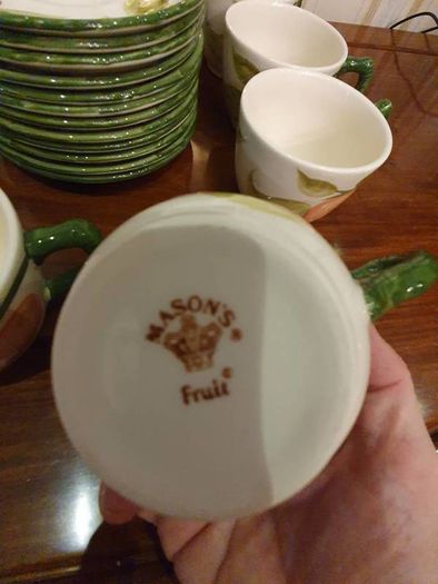 Mason Fruit cups with saucers