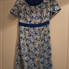 blue dress