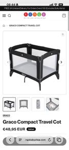 Graco Travel Cot and Cleveland Clevafoam mattress