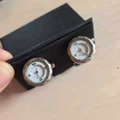 Jan Leslie steel watch cufflinks. huge price drop.  Reduced to sell