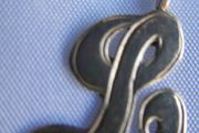 9Ct Yellow Gold 375 Hallmark Large Fancy Script Letter L Initial Charm