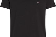 Tommy Hilfiger Men's T-Shirt Short Sleeve Core Stretch Slim Fit MW0MW27539, Black XL