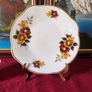 21 Piece Royal Tara Bone China Gold Gilt Red And Yellow Floral Tea Set For 6 Person Setting Made in Ireland Image 5