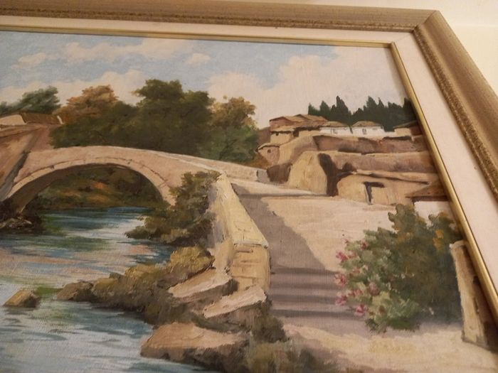 very large signed original oil painting