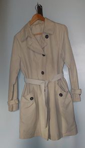 Marks & Spencer Women's Tan and Cream RainCoat