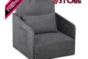 Faux Suede Single Sofa bed W/Pillow (FREE SHIPPING)