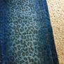 H&M blue leopard slim jeans size 27 Image 2