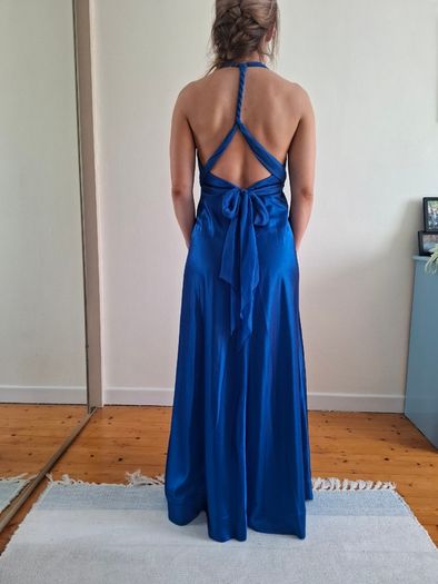 Long Blue Debs Dress