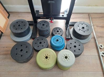 Barbell and weights