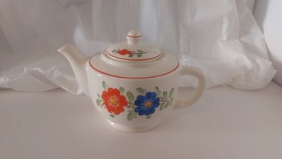 Lovely Vintage Hand-Painted Teapot Made by Terra Turn - Teplitz: TTT, Czechoslovakia.