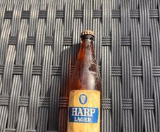 Vintage miniature bottle Harp