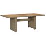 Garden Dining Table Brown 200x100x74 cm Poly Rattan Image 5