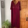 Stunning Ever Pretty burgundy plus size occasion dress New Image 5