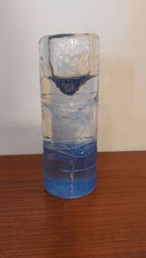Fabulous Very Rare Vintage Finnish Glass Candleholder by Iittala Glass, from the Arkipelago Series Designed by Timo Sarpaneva, Design Year 1978