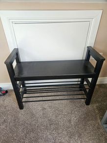 bench with shoe storage