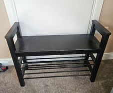 bench with shoe storage