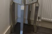mirrored side table
