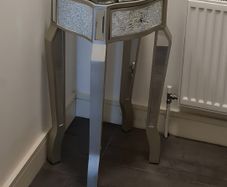 mirrored side table