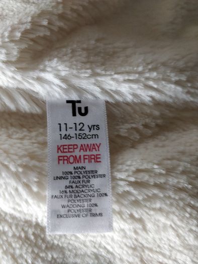 Girls Padded Coat  TU 11-12 years