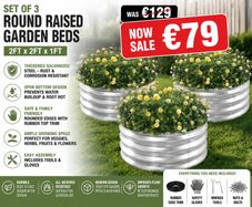 Raised Garden Beds x 3