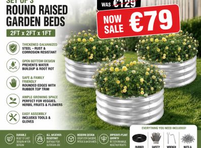 Raised Garden Beds x 3