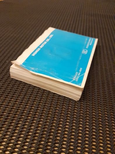Honda CBR600F Owner's Manual