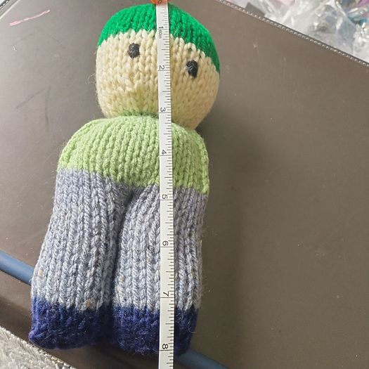 hand knitted toy