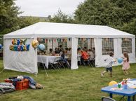 main image for ad 3x9m Garden Pavilion Party Tent with 8 Side Panels 27m Shade Coverage
