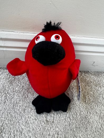 Novelty Toy World Soft Red Bird approx. 16 cm. Please see photos